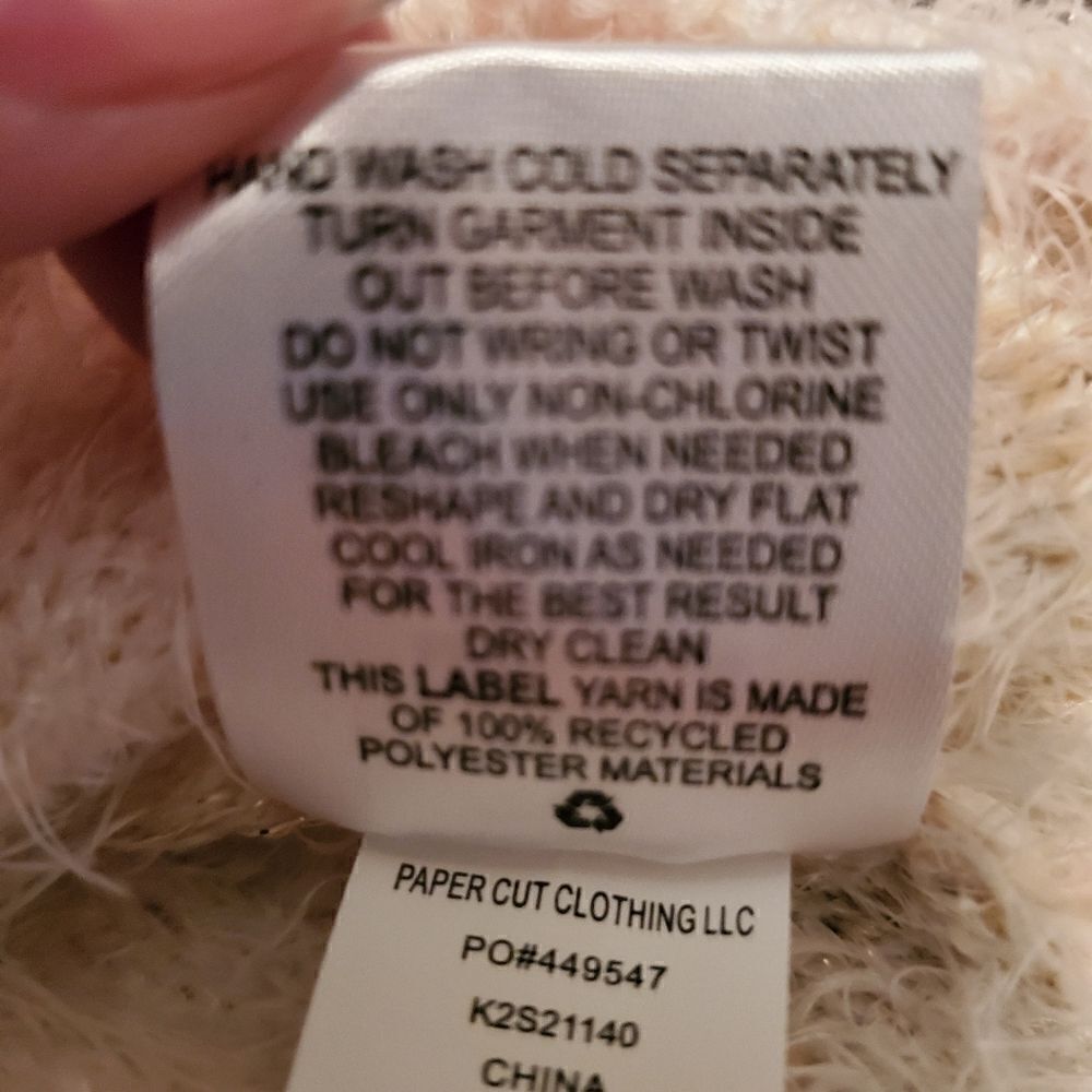 Adorable girls fuzzy Pink Republic sweater size small 7/8 - Picture 6 of 6